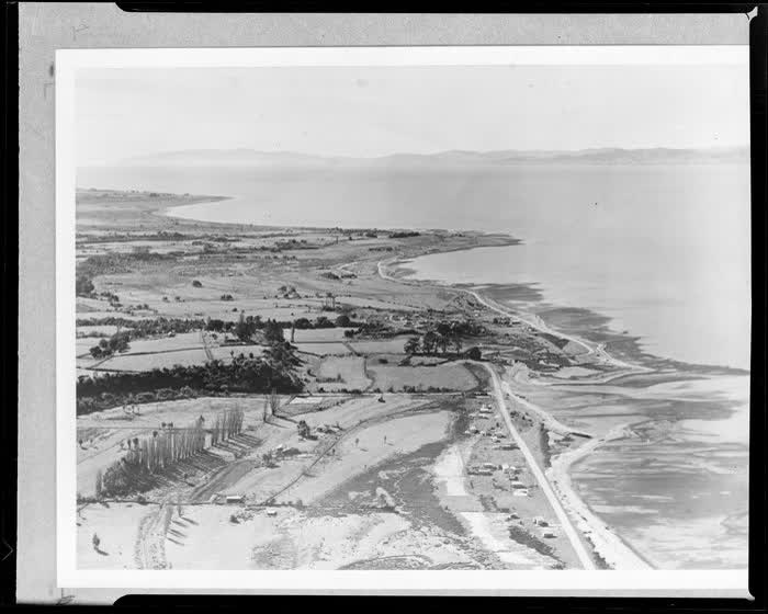 New Brighton and beach, Christchurch, 1951