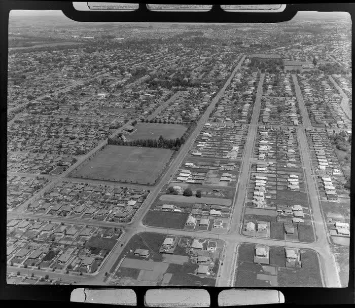 Rugby Park, Papanui, Christchurch, 1947