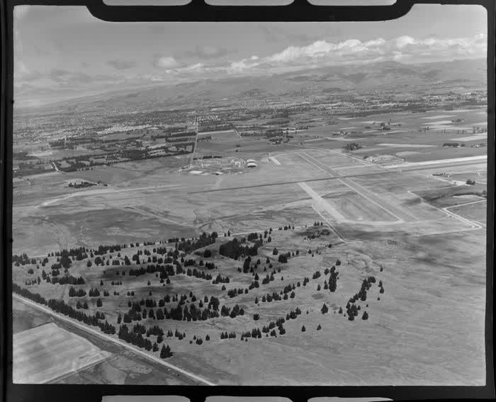 Runway, International Airport, Harewood, Christchurch, 1957