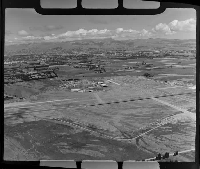 Runway, International Airport, Harewood, Christchurch, 1957