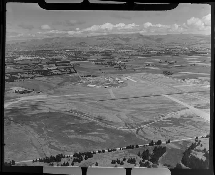 Runway, International Airport, Harewood, Christchurch, 1957