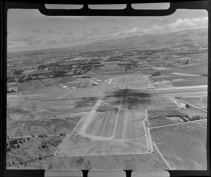 Runway, International Airport, Harewood, Christchurch, 1957
