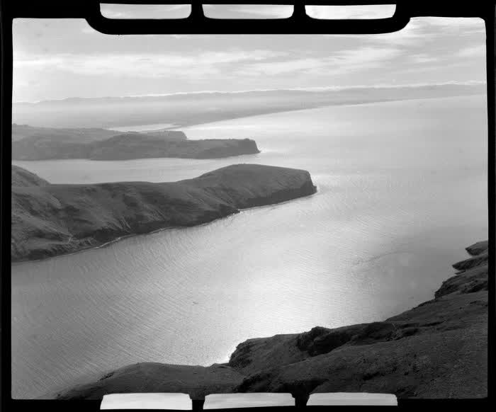 Entrance into Harbour, Lyttelton, Christchurch, 1955