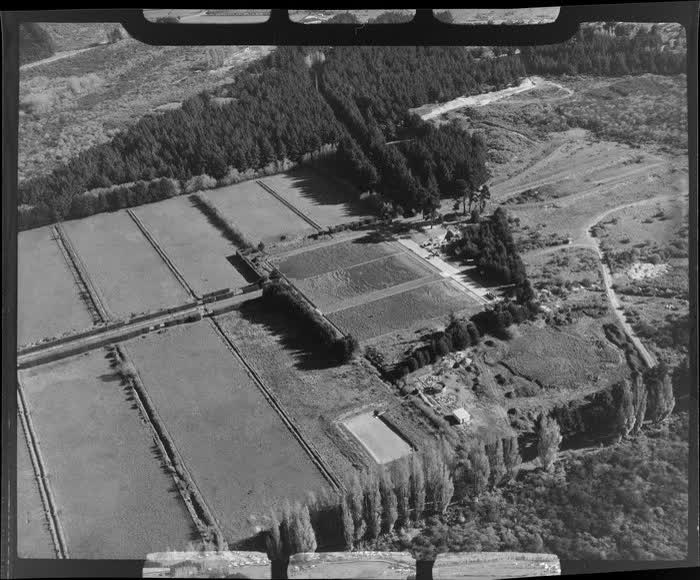 Farm scene, New Brighton, Christchurch, 1955
