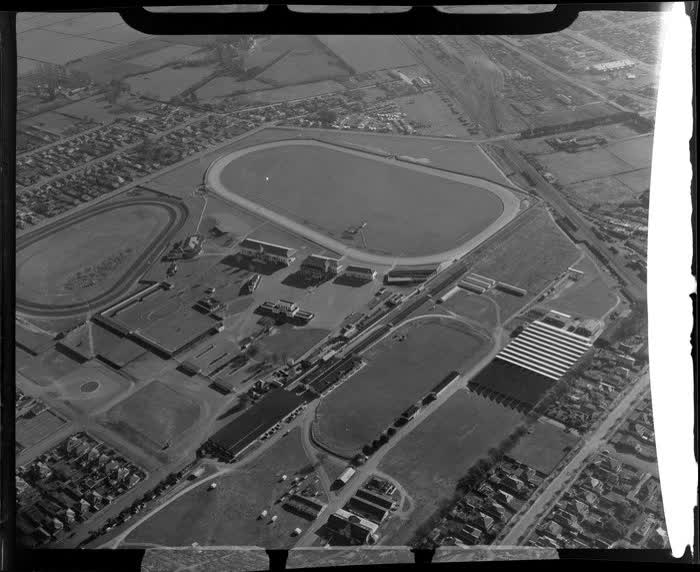 Addington Racecourse, Christchurch, 1955