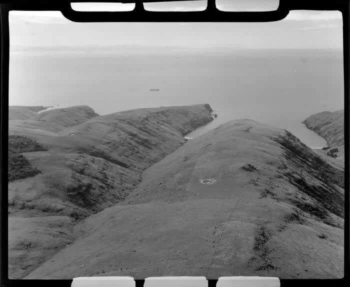 Lyttelton, Christchurch, looking off coast, 1955