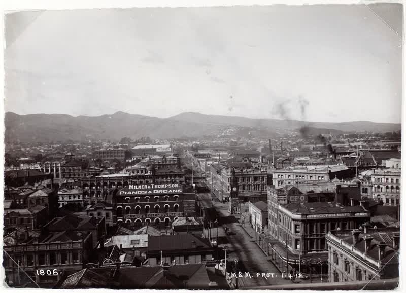 Looking South, Canterbury, 1912