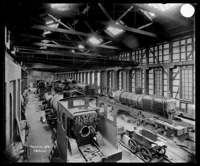 Addington Railway Workshops, Christchurch, 1898