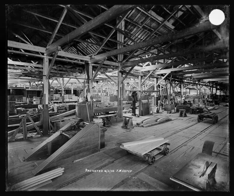 Addington Railway Workshops, Christchurch, 1898