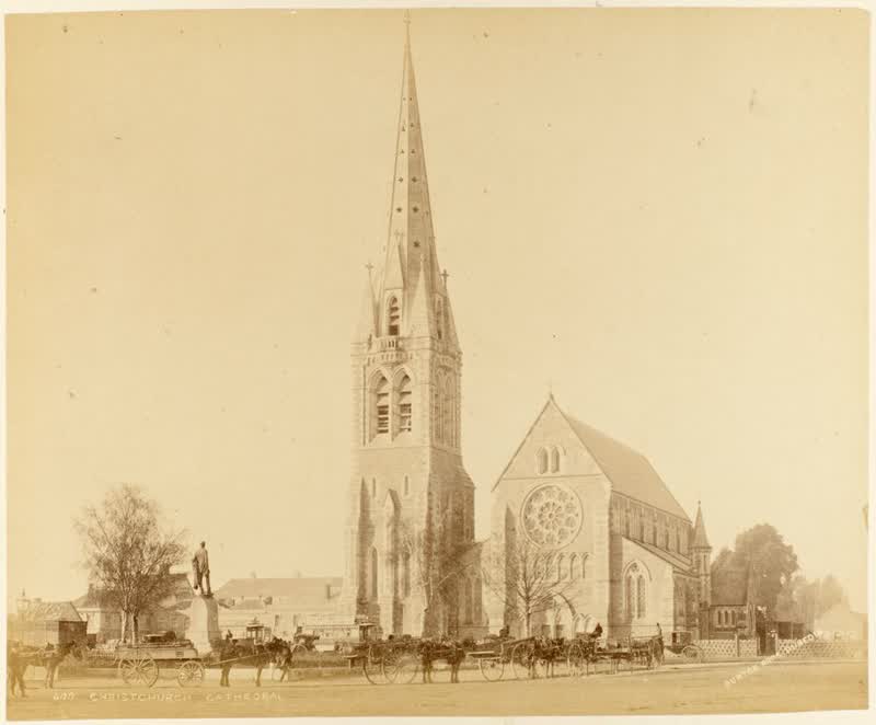 Christchurch Cathedral.  From the album: N.Z. Scenery, 1880