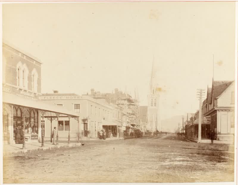 Colombo Street, Christchurch, 1880