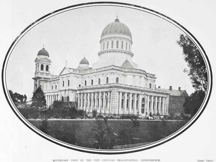 SOUTH-EAST VIEW OF THE NEW CATHOCLIC PRO-CATHEDRAL. CHRISTCHURCH, 1905
