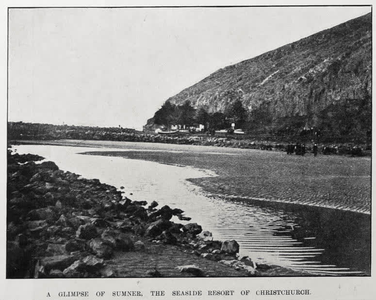 A GLIMPSE OF SUMBER, THE SEASIDE RESORT OF CHRISTCHURCH, 1905