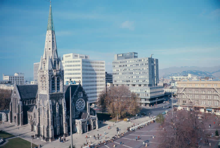 Christchurch Cathedral, Cathedral Square, 1976, 1970