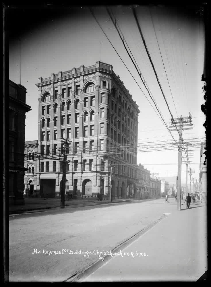 NZ Express Co's Buildings, Christchurch, 1910
