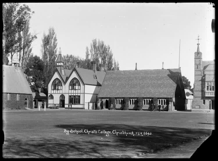 Big School, Christ's College, Christchurch, 1910