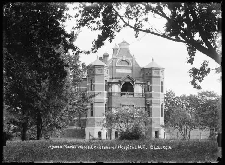 Hyman Mark's Wards, Christchurch Hospital, 1910