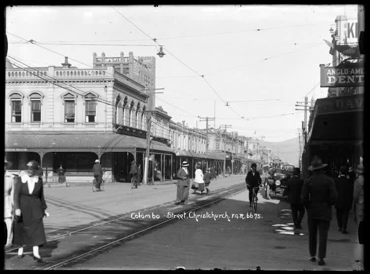 Colombo Street, Christchurch, 1910