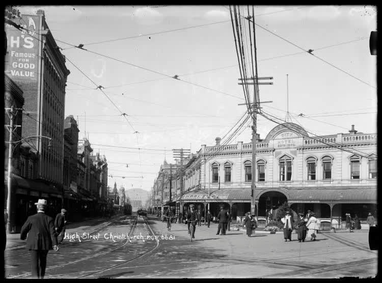 High Street, Christchurch, 1910