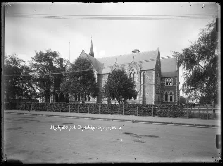 High School, Christchurch, 1910