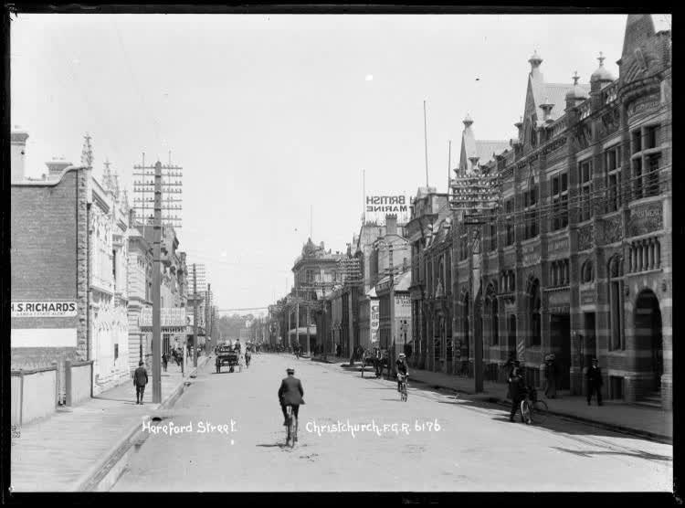 Hereford Street, Christchurch, 1910