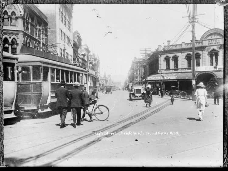 High Street, Christchurch, 1910