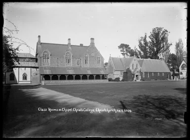 Class Rooms and Chapel Christ's College, Christchurch, 1910