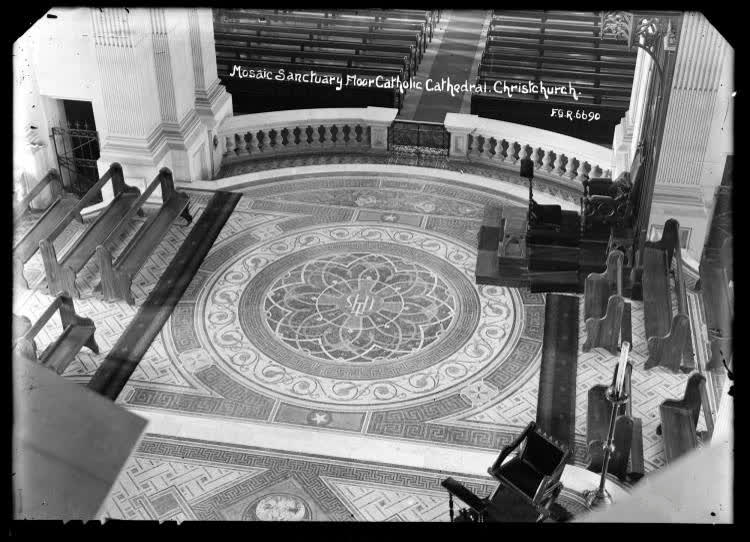 Mosaic, Sanctuary Floor, Catholic Cathedral, Christchurch, 1910