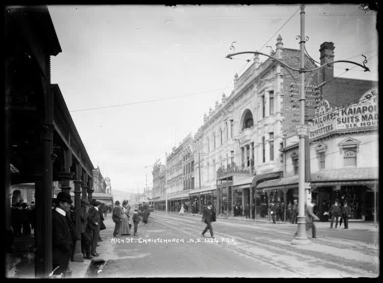 High Street, Christchurch, 1910