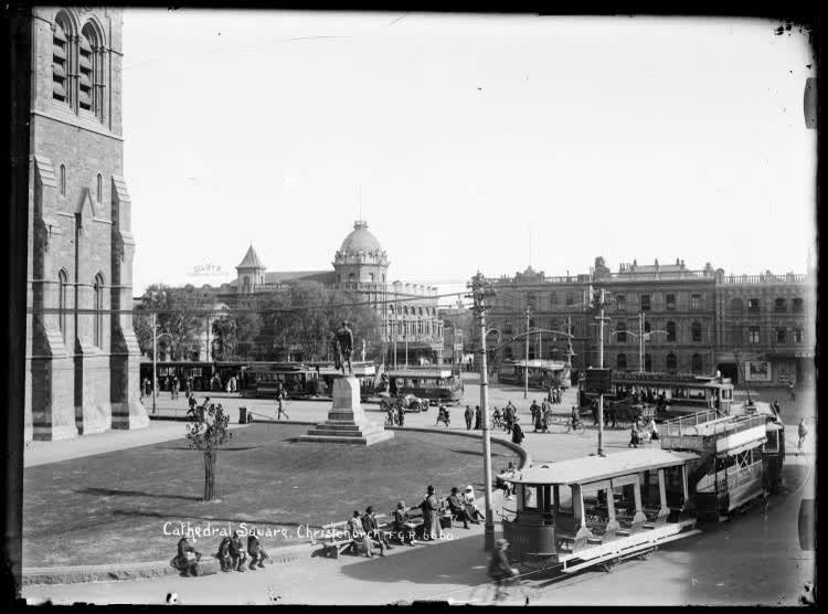 Cathedral Square, Christchurch, 1910
