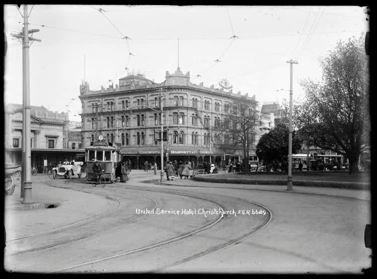 United Service Hotel, Christchurch, 1910