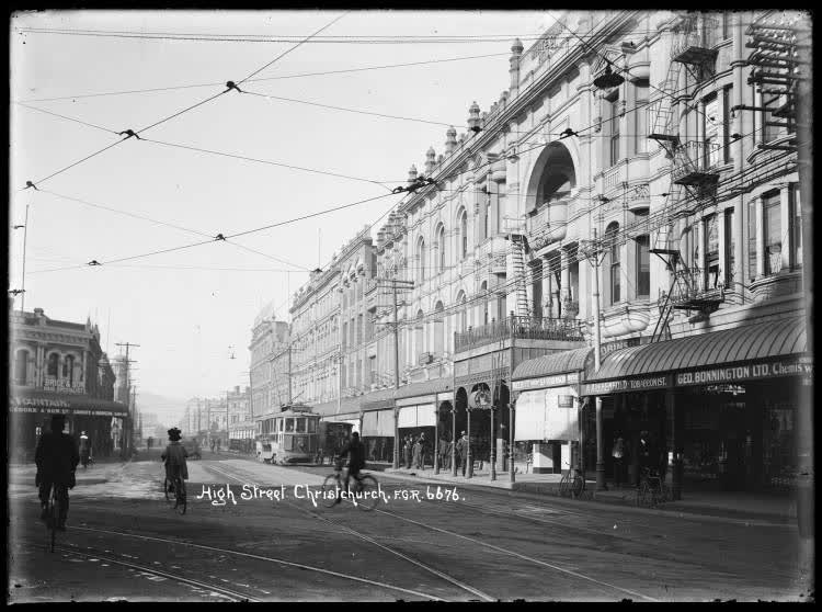High Street, Christchurch, 1910