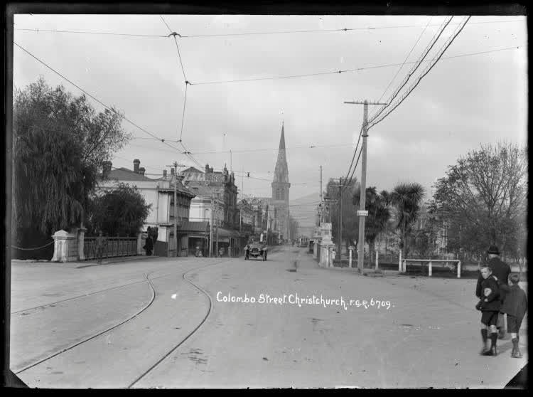 Colombo Street, Christchurch, 1910