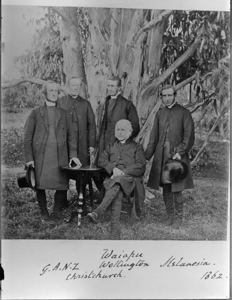 Bishops attending the General Synod, Christchurch, 1865, 1865
