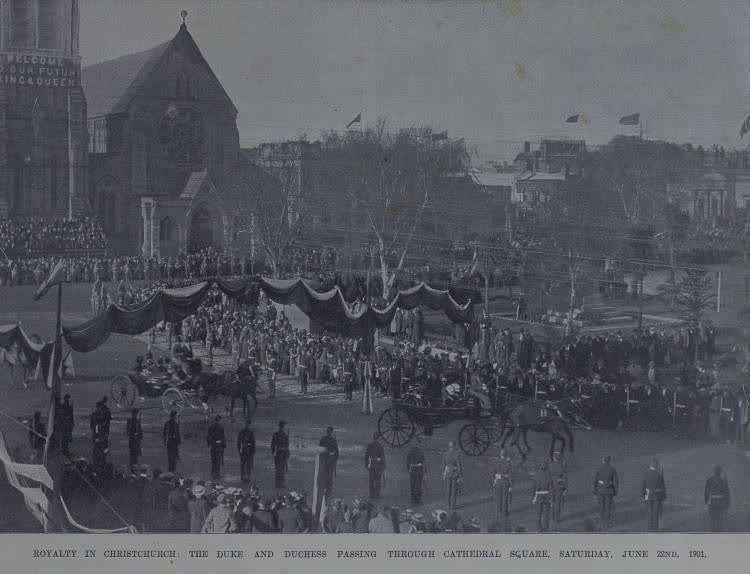 Royalty in Christchurch, 1901