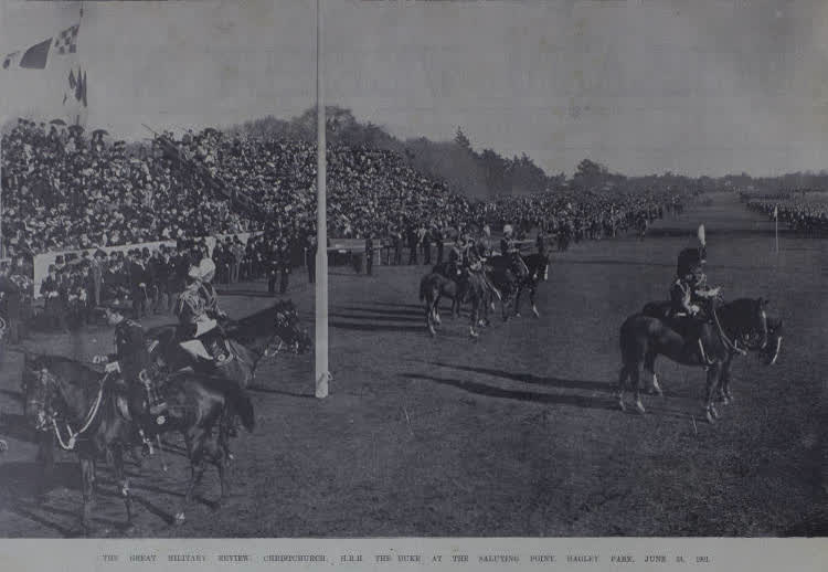 The Great Military Review, Christchurch, 1901