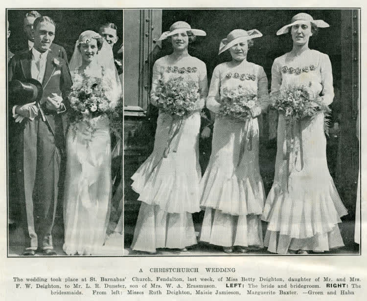 A Christchurch wedding, 1935