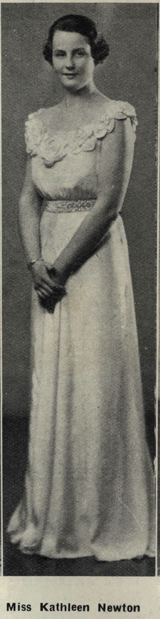 Miss Kathleen Newton, 1936