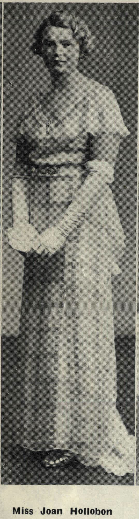 Miss Joan Hollobon, 1936