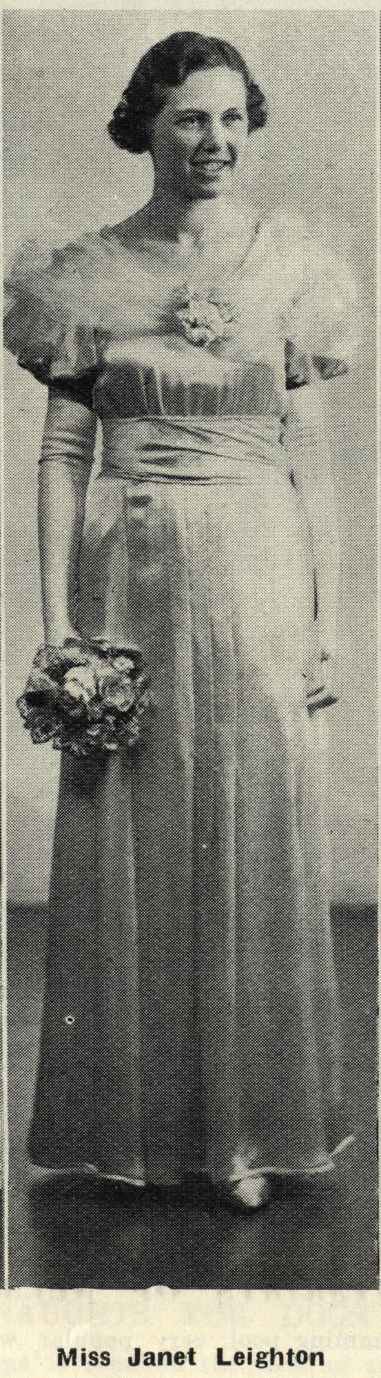 Miss Janet Leighton, 1936