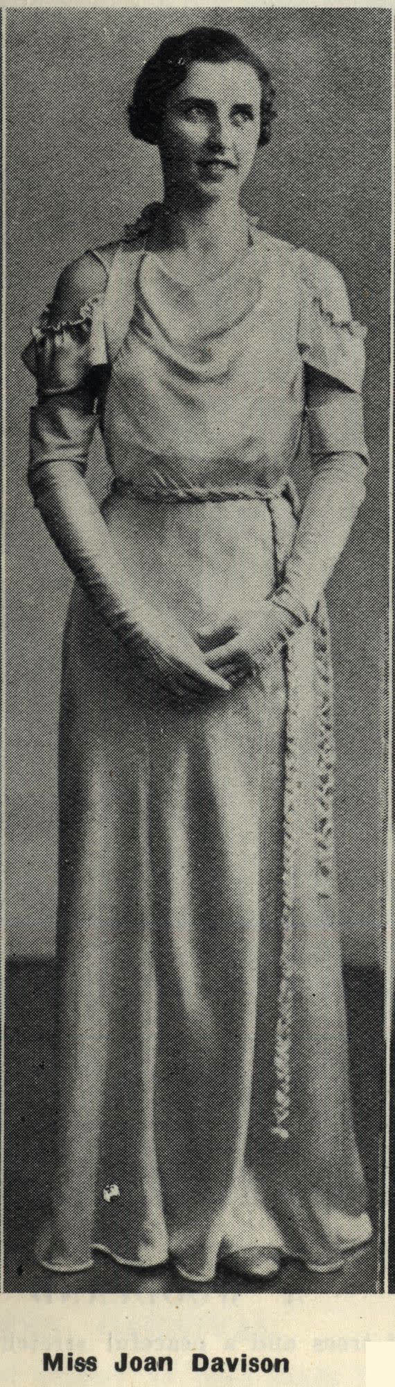 Miss Joan Davison, 1936