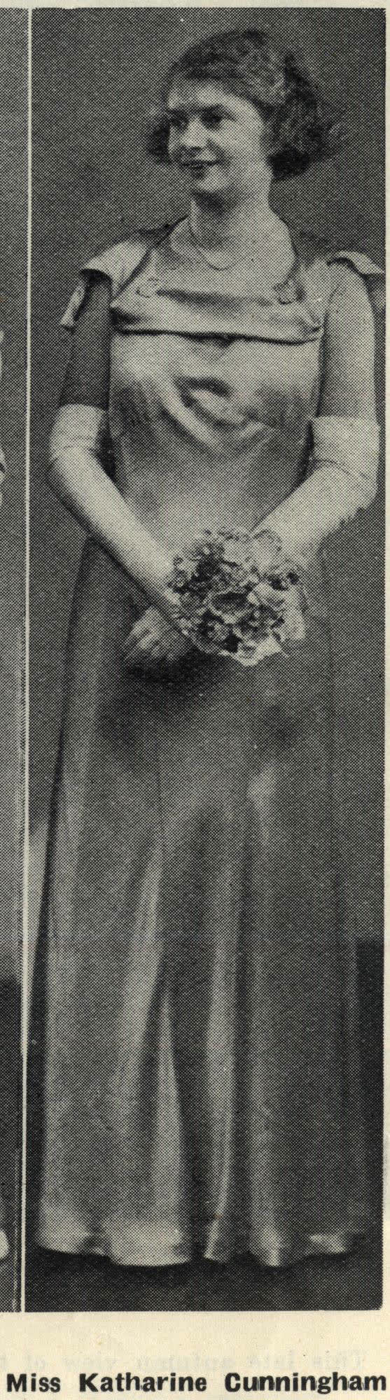 Miss Katharine Cunningham, 1936