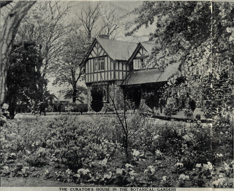 The curator's house in the botanical gardens, 1936