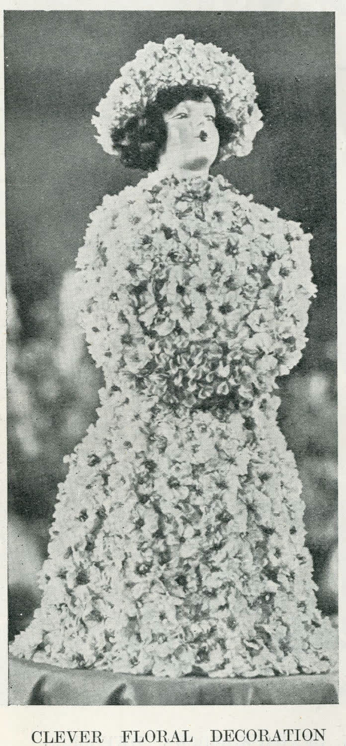 Clever floral decoration, 1937