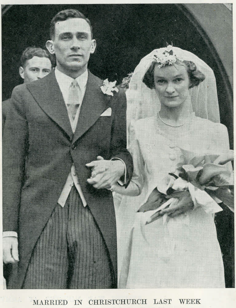 Married in Christchurch last week, 1937