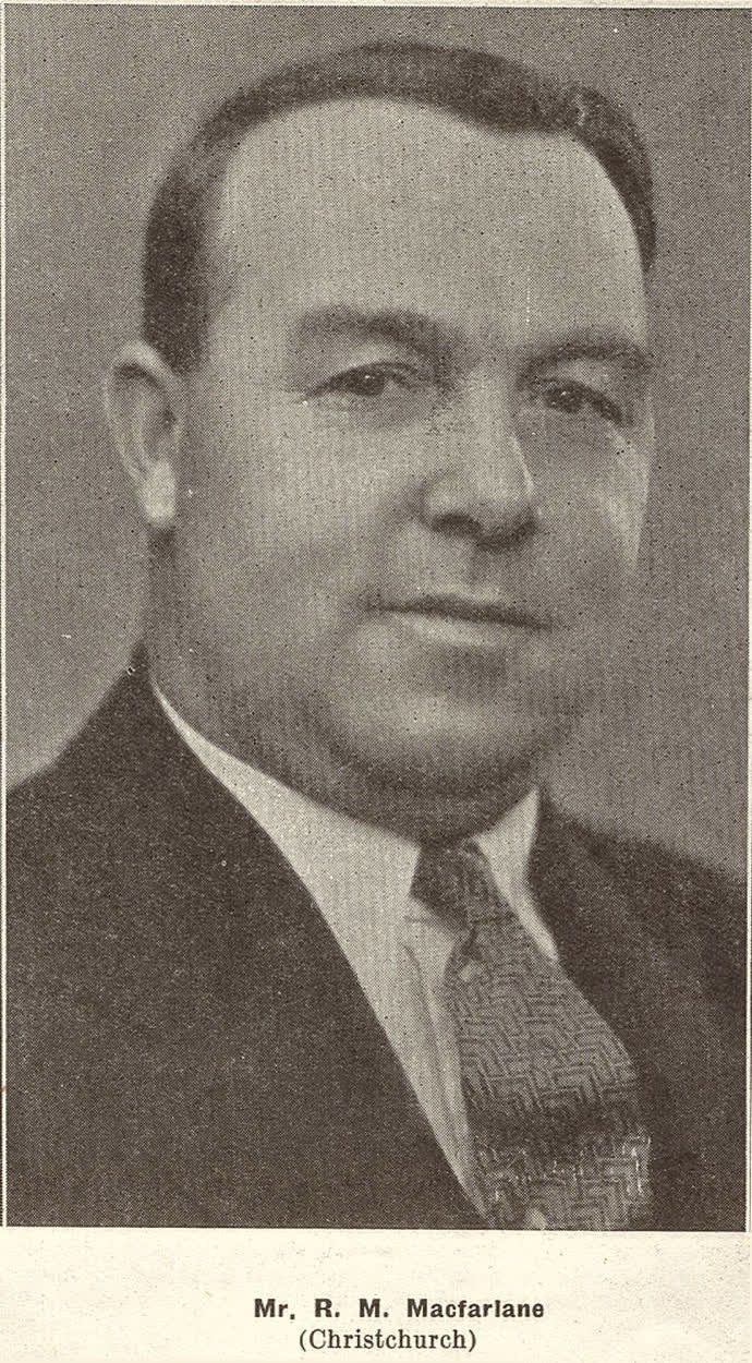 Mr. R. M. Macfarlane, Mayor of Christchurch, 1938