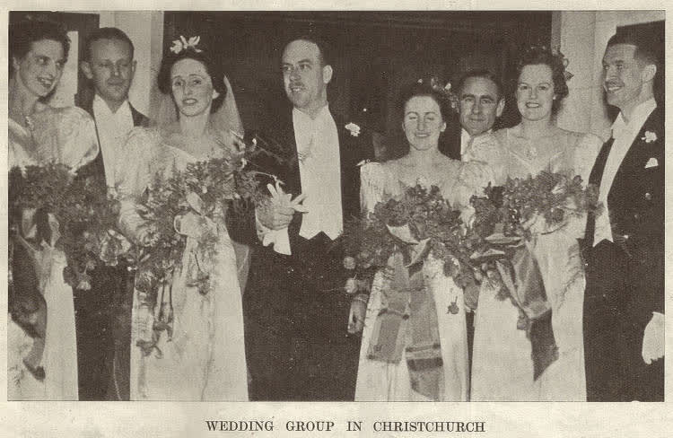 Wedding group in Christchurch, 1939