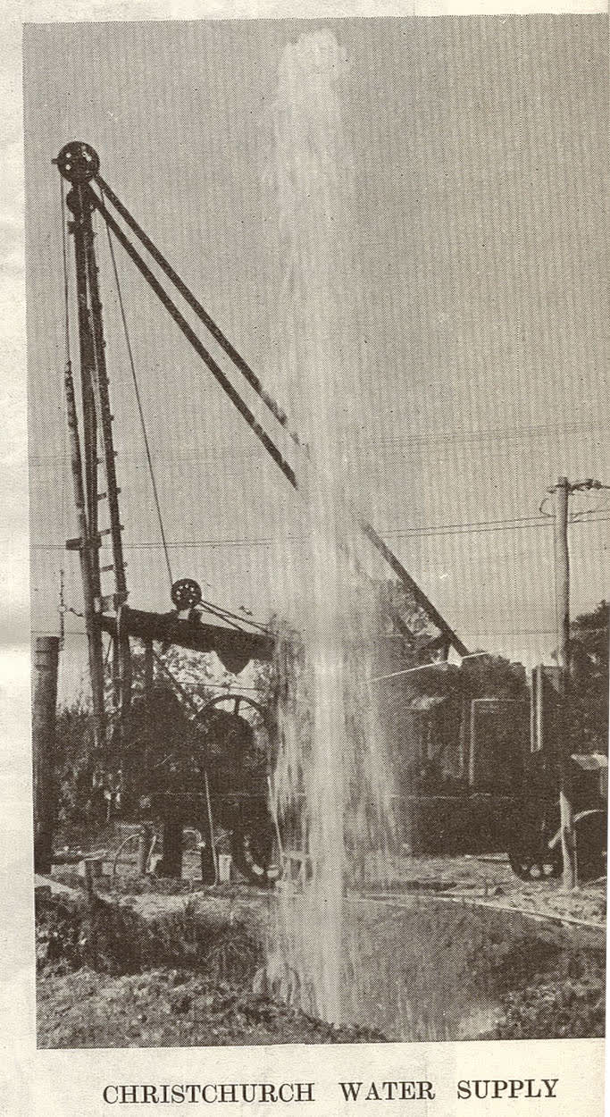 Christchurch water supply, 1939