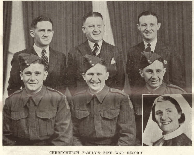 Christchurch family's fine war record, 1940