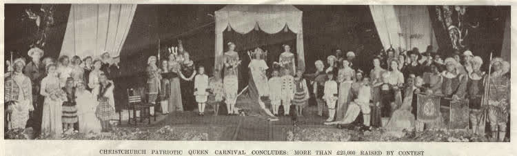 Christchurch Patriotic Queen Carnival: more than £23,000 raised by contest, 1940